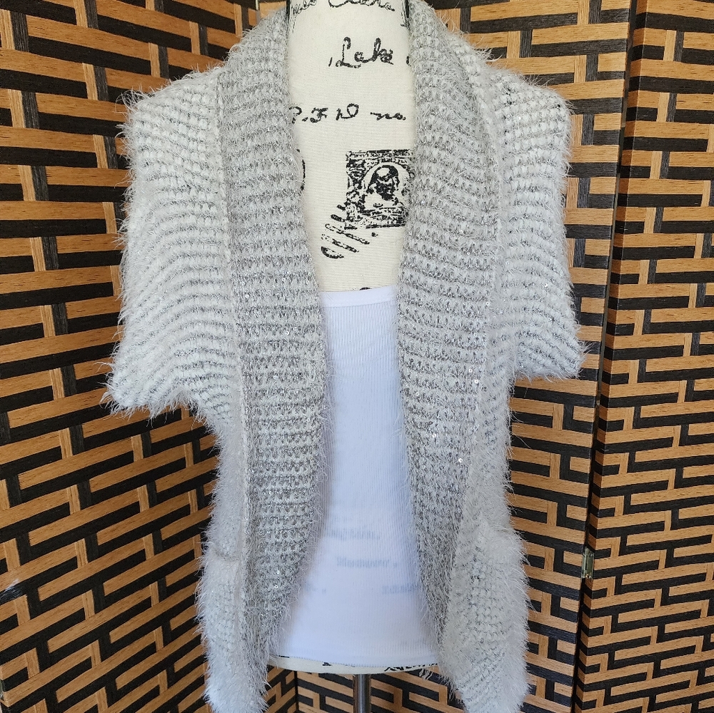 XOXO Baggy Soft & Sparkly Cardigan Sweater Sz: XL